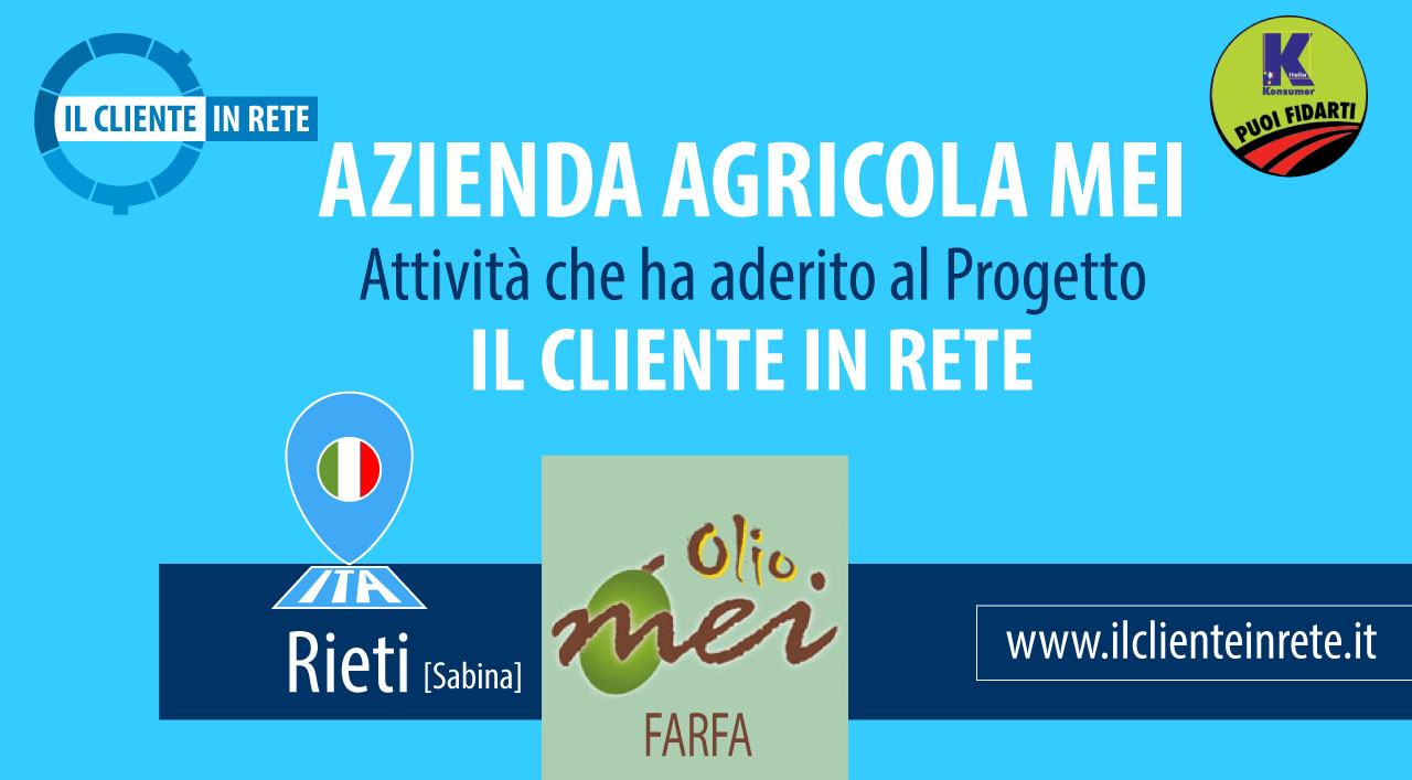 Azienda Agricola MEI a Farfa - Il Cliente in Rete