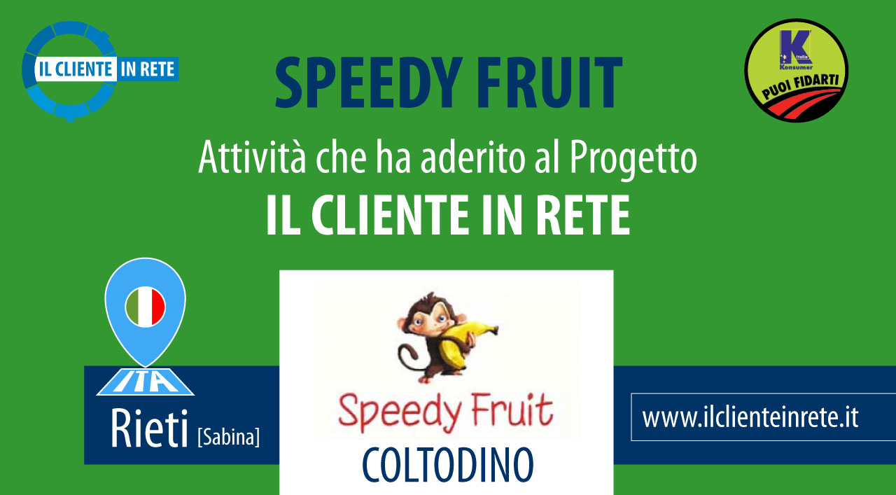 Speedy Fruit - consegna a domicilio la vostra spesa alimentare a Coltodino e Fara in Sabina